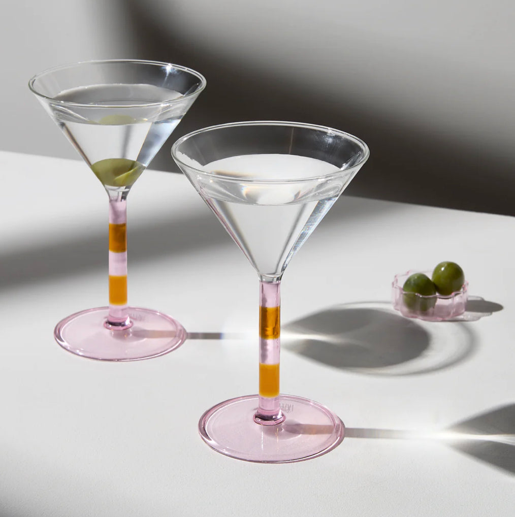 Two x Martini Glasses