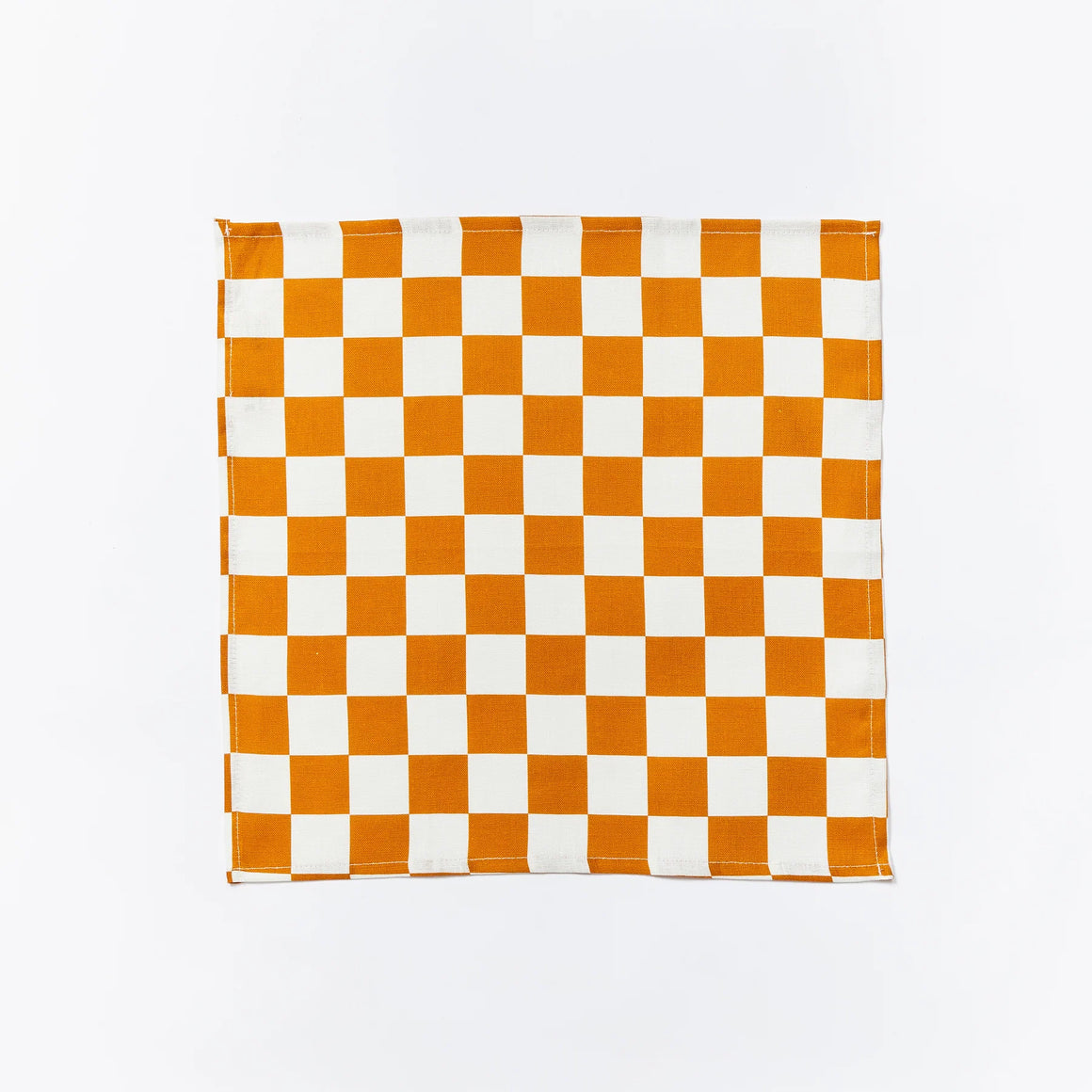 Tiny Checkers Napkins Tan (Set of 6)