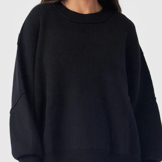 Harper Organic Knit Sweater Black