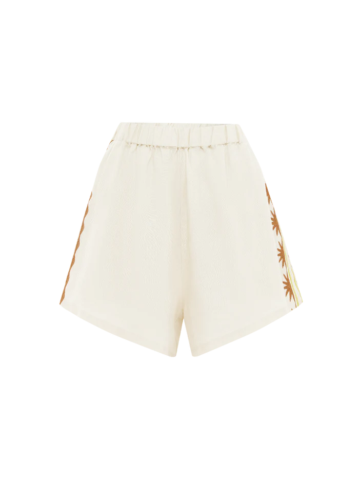 Abbey Short Helios Embroidery