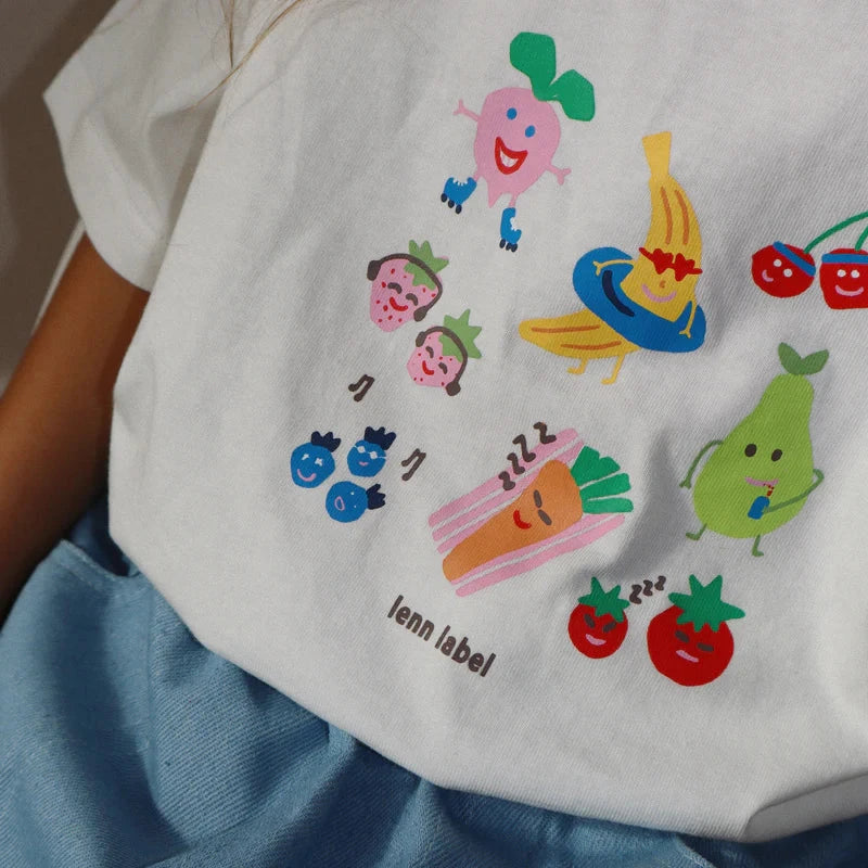 Kids Snack Tee White