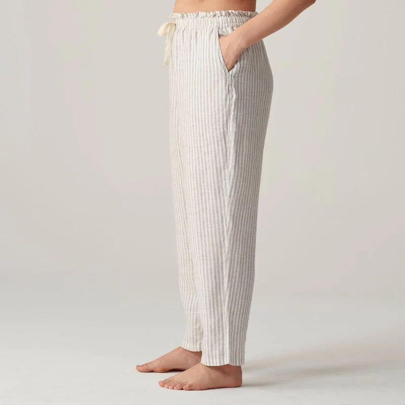 100% Linen Pant Stripe