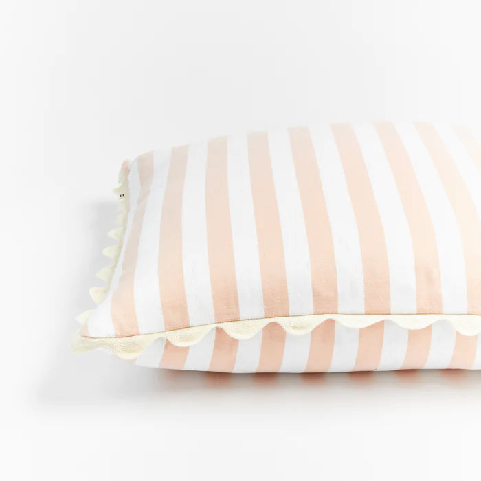 Woven Stripe Pink Cushion 60cm