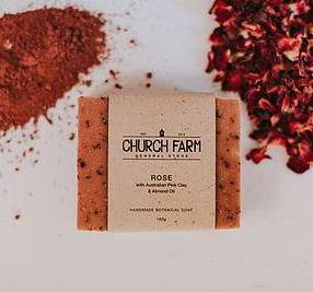 Church Farm Handmade Soap Rose & Pink Clay