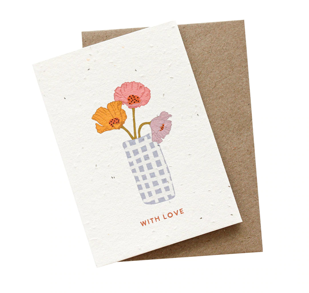 With Love Blooming Card